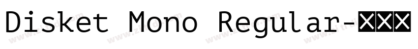 Disket Mono Regular字体转换